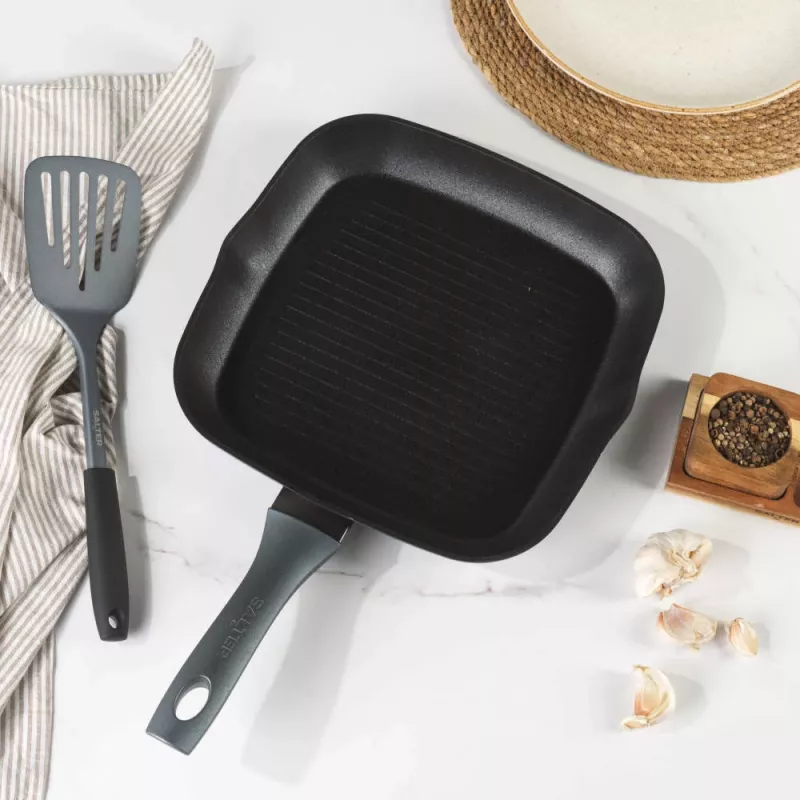 Salter BW13594DU Megastone Excellence 28cm Grillpfanne, Grau