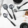 Salter BW13601DU Excellence 5-teiliges Küchenutensilien-Set mit Drehständer, Schwarz und Silber
