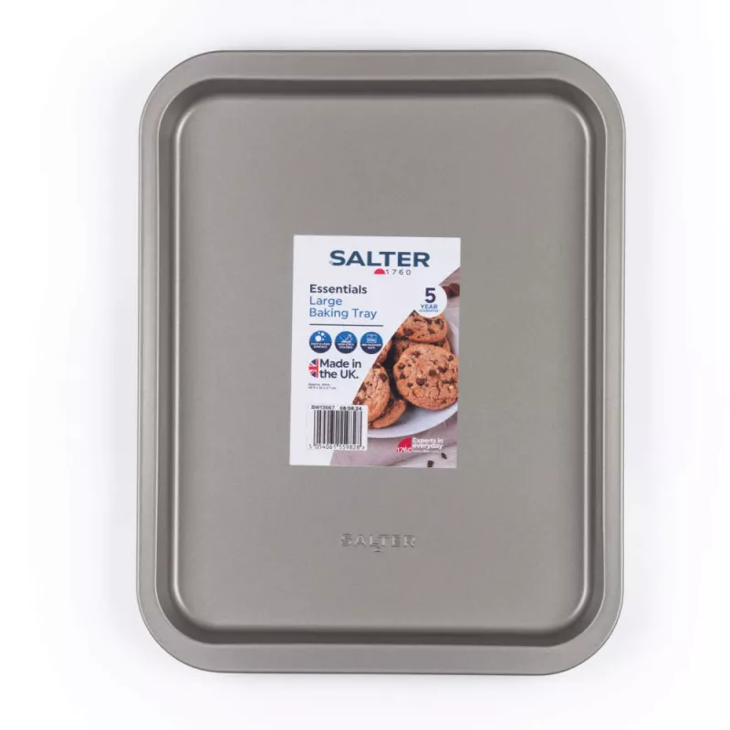 Salter BW13667 Essentials 41cm Backblech - Kohlenstoffstahl, Antihaft, Anthrazit