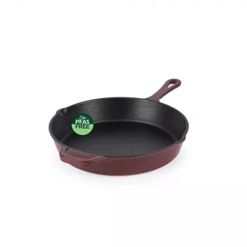 Salter BW13773R Gusseisen-Bratpfanne 26 cm, rot