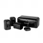 Salter BW14045B Boston 4-teiliges Arbeitsplatten-Set, Schwarz