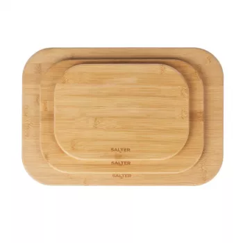 Salter BW14107 Simple Prep Bamboo Chopping Board Set