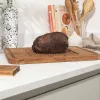 Salter BW14194 Akazienholz-Anrichtebrett mit Edelstahlspießen und Saftrille