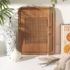 Salter BW14194 Akazienholz-Anrichtebrett mit Edelstahlspießen und Saftrille
