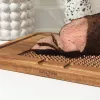 Salter BW14194 Akazienholz-Anrichtebrett mit Edelstahlspießen und Saftrille