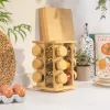 Salter BW14238 Bamboo Rotating Spice Rack mit 16 Glasbehältern