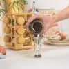 Salter BW14238 Bamboo Rotating Spice Rack mit 16 Glasbehältern