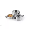 Salter BW14354 Stack-In Edelstahl 3-teiliges (16/22/24 cm) Topfset