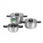 Salter BW14354 Stack-In Edelstahl 3-teiliges (16/22/24 cm) Topfset