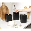 Salter BW14370 Alchemy 3-teiliges Vorratsdosen-Set, Schwarz