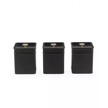 Salter BW14370 Alchemy 3-teiliges Vorratsdosen-Set, Schwarz