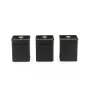 Salter BW14370 Alchemy 3-teiliges Vorratsdosen-Set, Schwarz