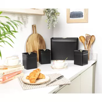 Salter BW14371 Alchemy Brotkasten, Schwarz