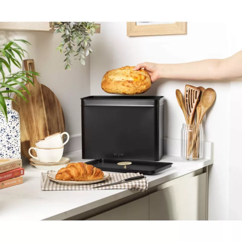 Salter BW14371 Alchemy Brotkasten, Schwarz