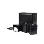 Salter BW14372 Alchemy 4-teiliges Arbeitsplatten-Set, Schwarz
