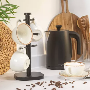Salter BW14446 Kuro Mug Tree, Schwarz
