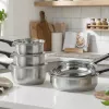 Salter BW14629 Expert 5-teiliger Pfannensatz – Geschmiedetes Aluminium, Antihaft, Induktionsgeeignet, Schwarz