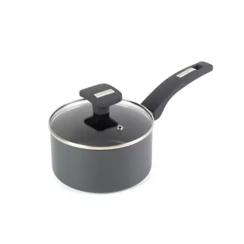Salter BW14718 Alto 16cm Kochtopf - Geschmiedetes Aluminium, PFOA-freie Antihaftbeschichtung, induktionsgeeignet, schwarz