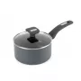 Salter BW14719 Alto 18cm Kochtopf mit Deckel, geschmiedetes Aluminium, Antihaft, Schwarz