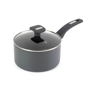 Salter BW14720 Alto 20cm Kochtopf - Geschmiedetes Aluminium, Antihaft, Induktionsgeeignet, Schwarz