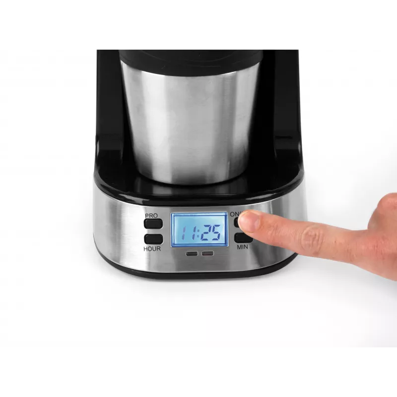 Salter EK2732FVDE Digital Coffee Maker - 1,5 l, 12 Tassen, Schwarz und Silber