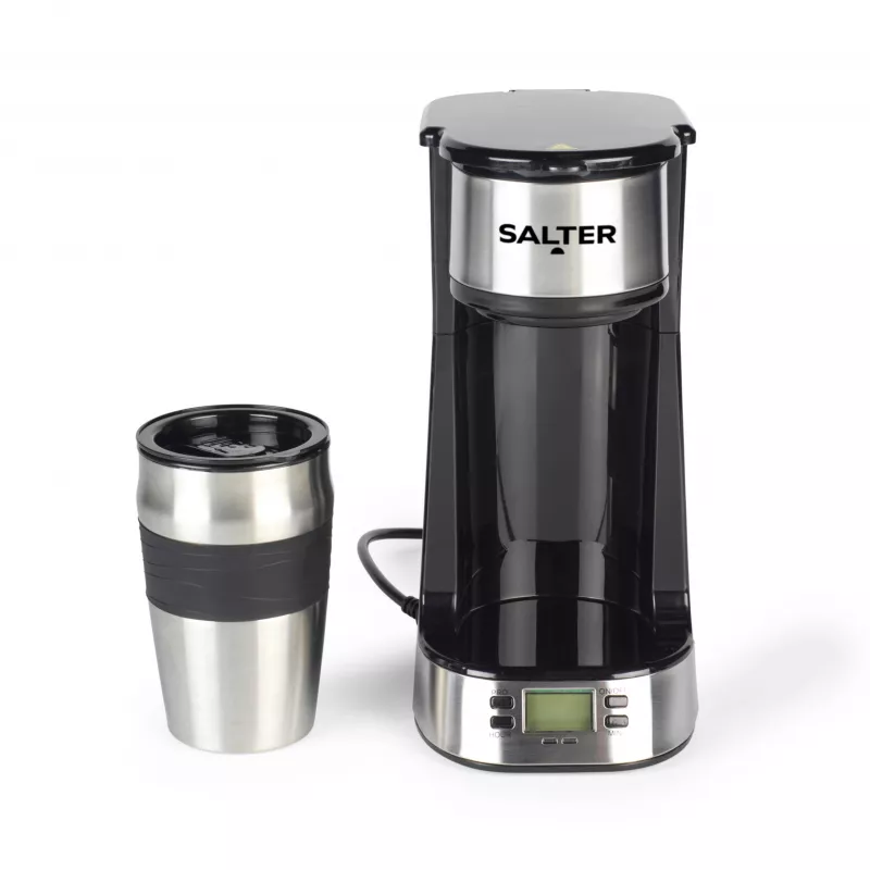 Salter EK2732FVDE Digital Coffee Maker - 1,5 l, 12 Tassen, Schwarz und Silber