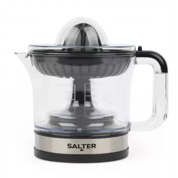 Salter EK5025FVDE Elektrische Zitruspresse, 60 W, 1,2 L, Schwarz/Silber