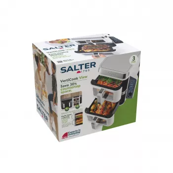 Salter EK6534WHTVDE VertiCook View Air Fryer Oven 11L 1800W Weiß