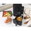 Salter EK6642VDE VertiCook Ultra Vertical Health Grill & Air Fryer, 1500 W, Schwarz & Silber