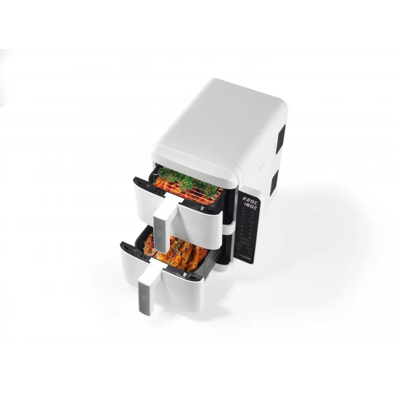 Salter EK6642WHTVDE VertiCook Ultra Heißluftfritteuse Backofen 11L 1800W Weiß