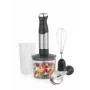 Salter EK6653VDE 4-in-1 Mixerset, 500W, 1,5L Glasbehälter, Schwarz/Silber