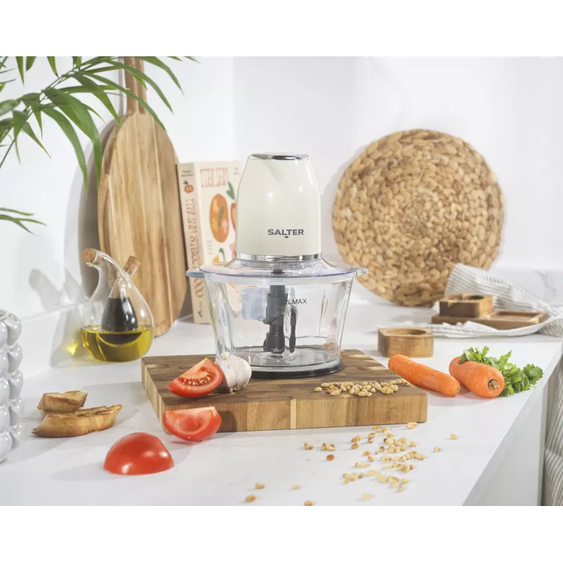 Salter EK6686CRMVDE Retro Food Chopper 200W 0,5L Cream