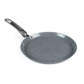 Salter Marblestone 25cm Pancake Pan - Ultra Non-Stick, Induction Compatible, Grey