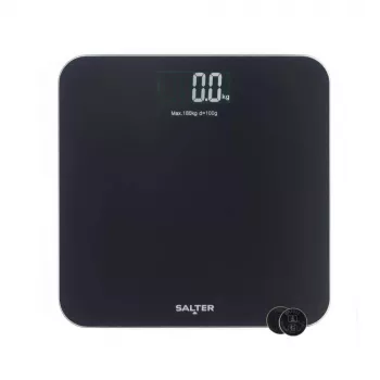 Salter SA00600BCFEU12 Brushed Finish Electronic Scale - Schwarz, 5 kg Digitale Küchenwaage