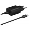 Samsung 25W USB-C Super-Schnelllade-Reiseadapter mit USB-C-auf-USB-C-Kabel - Schwarz
