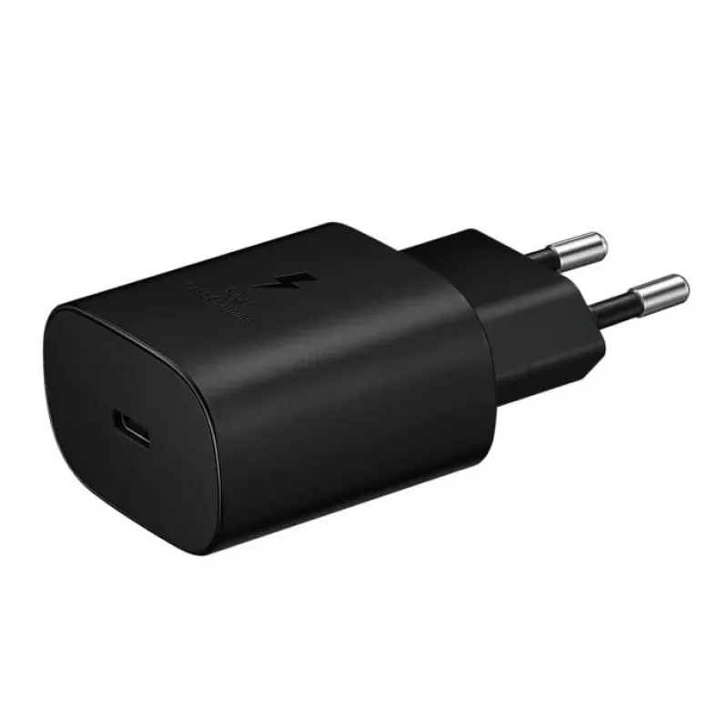 Samsung 25W USB-C Super-Schnelllade-Reiseadapter mit USB-C-auf-USB-C-Kabel - Schwarz
