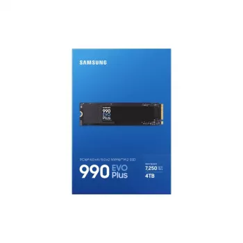 Samsung 990 EVO Plus 4TB M.2 PCIe 4.0 NVMe SSD, 7150 MB/s Lesen, 6900 MB/s Schreiben, 1,35 M IOPS, Schwarz