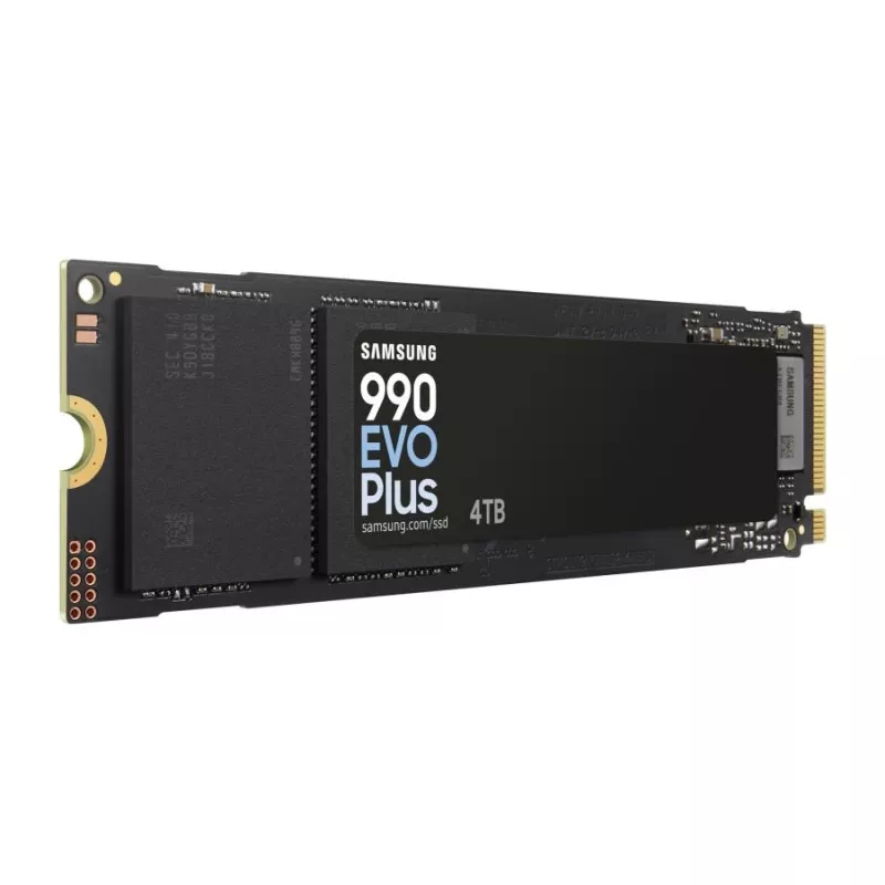 Samsung 990 EVO Plus 4TB M.2 PCIe 4.0 NVMe SSD, 7150 MB/s Lesen, 6900 MB/s Schreiben, 1,35 M IOPS, Schwarz