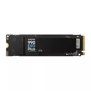 Samsung 990 EVO Plus 4TB M.2 PCIe 4.0 NVMe SSD, 7150 MB/s Lesen, 6900 MB/s Schreiben, 1,35 M IOPS, Schwarz