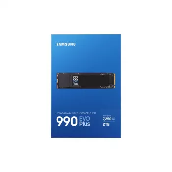 Samsung 990 EVO Plus SSD, 2 TB, M.2, PCIe 4.0, 7150 MB/s, 1350000 IOPS, Schwarz