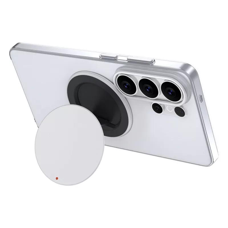 Samsung by Hochuen 360° Magnetischer Desktop-Ständer für Smartphones & Tablets – Silber, Universal, Klappbar, Aluminium mit N52-Magneten