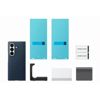 Samsung Carbon Magnet Case für Galaxy Fold 8 Ultra, Navy