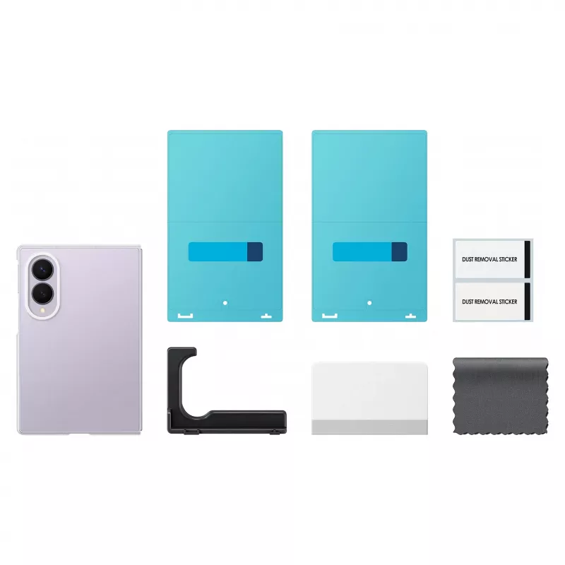 Samsung Clear Case für Galaxy Z Fold8 Transparente Polycarbonat-Rückseitenhülle mit kabelloser Ladefunktion (EF-QF971CTEGWW)