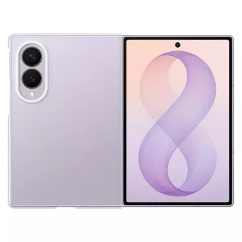 Samsung Clear Case für Galaxy Z Fold8 Transparente Polycarbonat-Rückseitenhülle mit kabelloser Ladefunktion (EF-QF971CTEGWW)