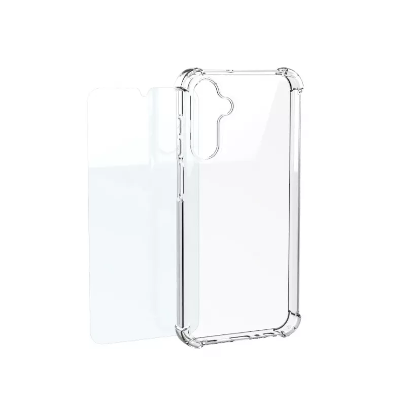 Samsung Clear Case + Tempered Glass Screen Protector für Galaxy S25 FE