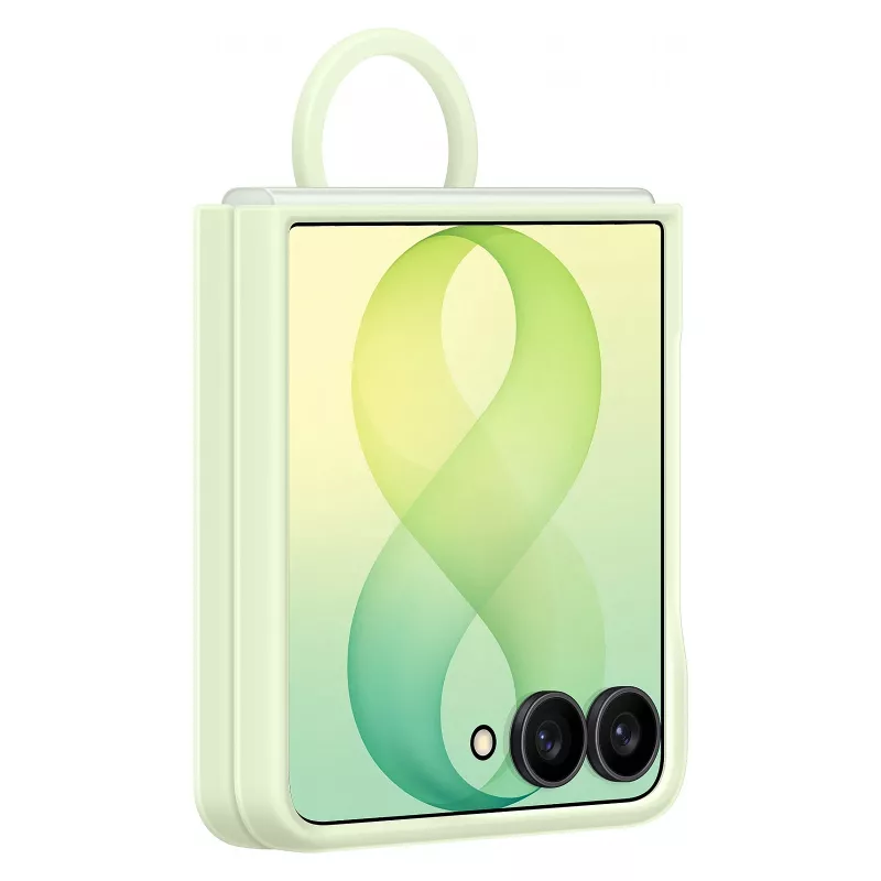 Samsung EF-EF776CGEGWW Silikon-Ring-Magnet-Hülle für Galaxy Z Flip8, Grün