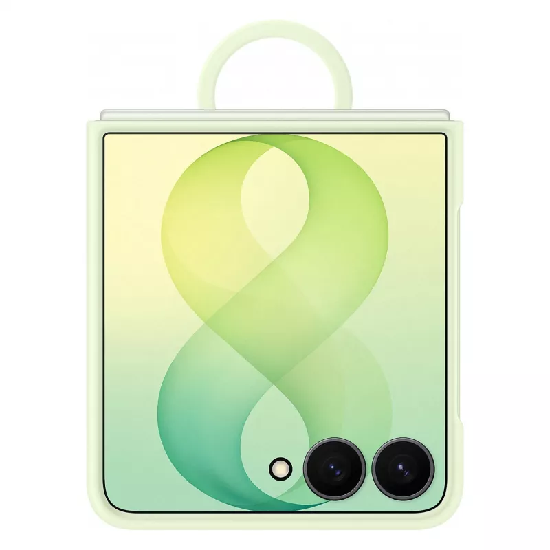 Samsung EF-EF776CGEGWW Silikon-Ring-Magnet-Hülle für Galaxy Z Flip8, Grün