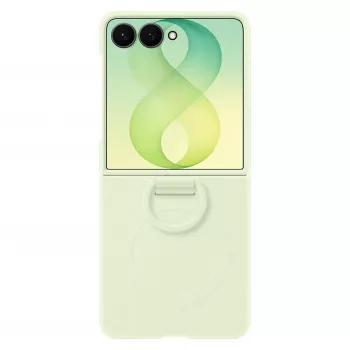 Samsung EF-EF776CGEGWW Silikon-Ring-Magnet-Hülle für Galaxy Z Flip8, Grün