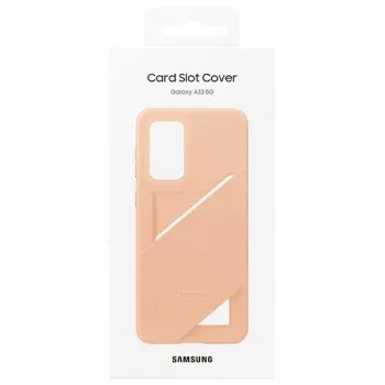 Samsung EF-OA336TPEGWW Kartenfach-Hülle für Galaxy A33 5G, Pfirsich