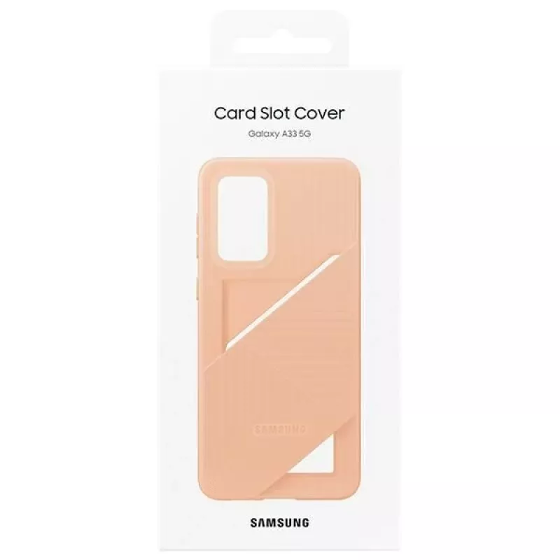 Samsung EF-OA336TPEGWW Kartenfach-Hülle für Galaxy A33 5G, Pfirsich